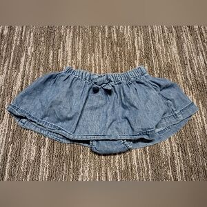 Baby Gap Blue Denim Skirt with Bow Size 12 - 18 Months